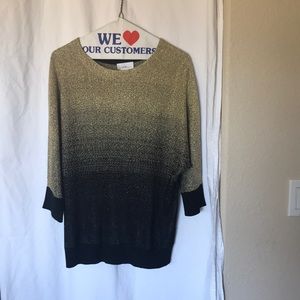 Women’s Gold & Black Top